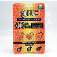 K Plex Premium 7-Hydroxymitragynine Extract Tablets (100mg)(Mango Flavor)(1ea 3 Count)(Samples)